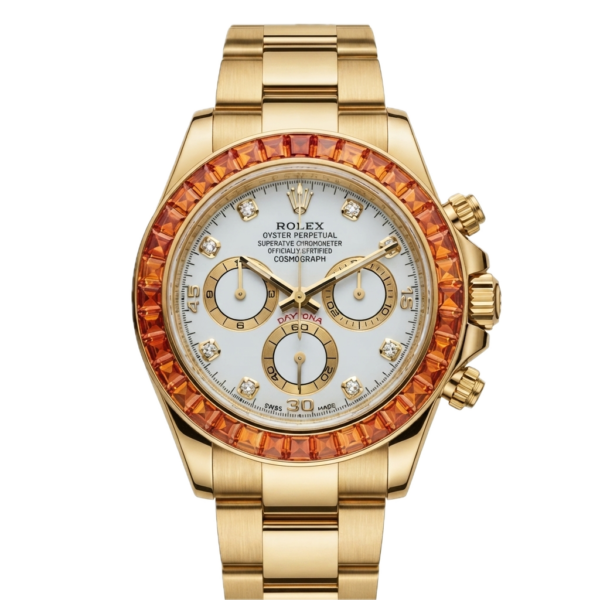 ROLEX DAYTONA COMOGRAPH BLUE SAPPHIRE - ORANGE SHAPPHIRE