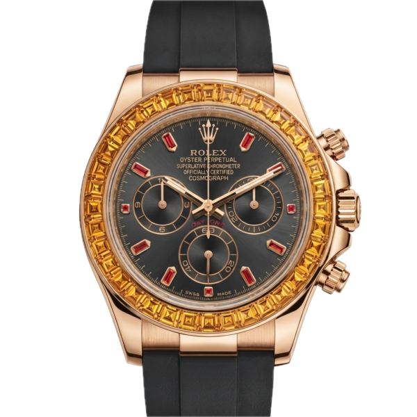 ROLEX DAYTONA COMOGRAPH ORANGE SAPPHIRE – OYSTER FLEX