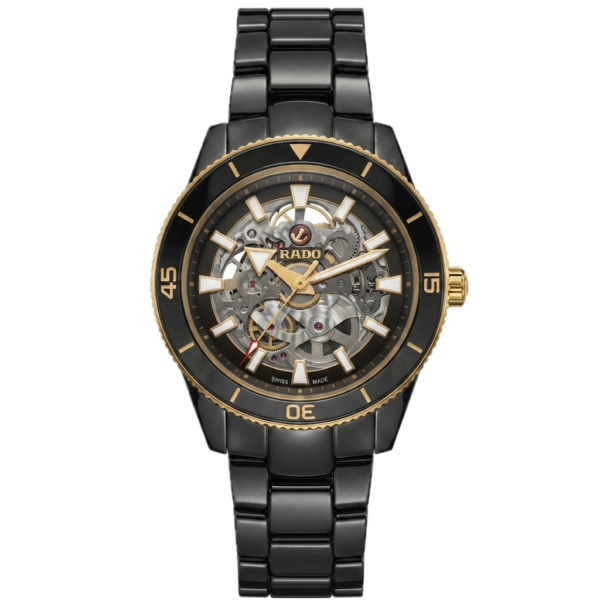 RADO CAPTAIN COOK SKELETON - BLACK GOLD