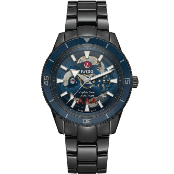 RADO CAPTAIN COOK SKELETON - BLACK BLUE