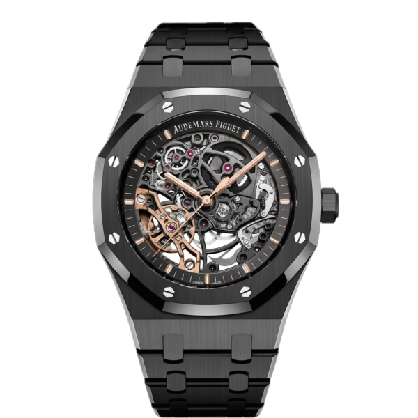 AP -  ROYAL OAK  DOUBLE BALANCE WHEEL BLACK