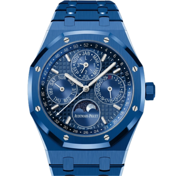 AP - ROYAL OAK PERPETUAL CALENDAR BLUE