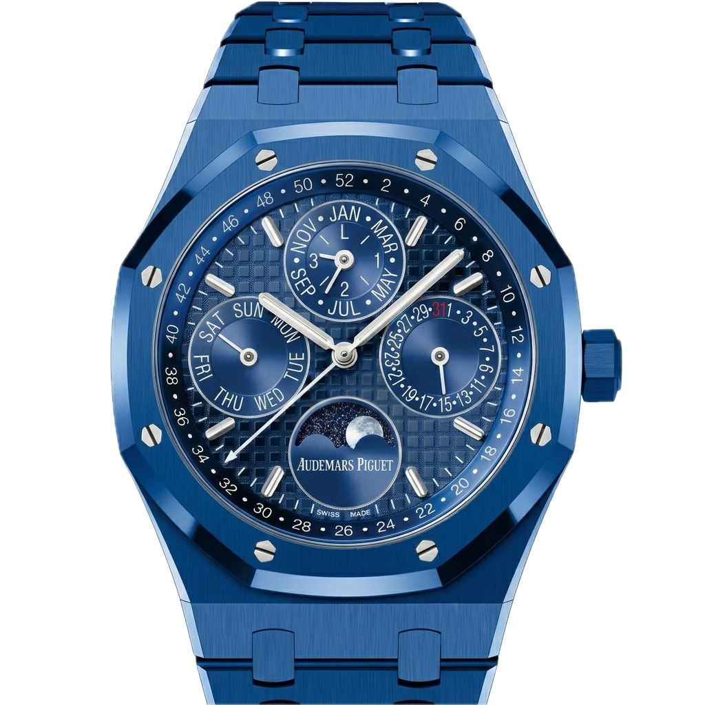 AP - ROYAL OAK PERPETUAL CALENDAR BLUE