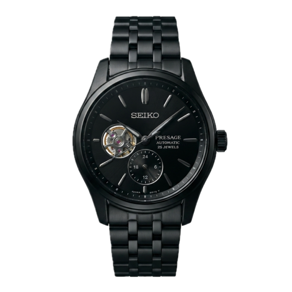 SEIKO PRESAGE AUTOMATIC OPWN HEART BLACK