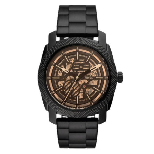 FOSSIL MACHINE AUTOMATIC BLACK STAINLESS STEEL