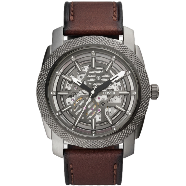 FOSSIL MACHINE AUTOMATIC BROWN LEATHER