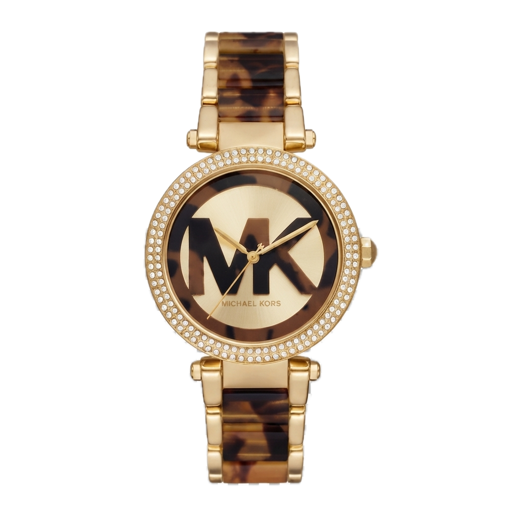 MICHAEL KORS PARKER PAVE GOLD TONE