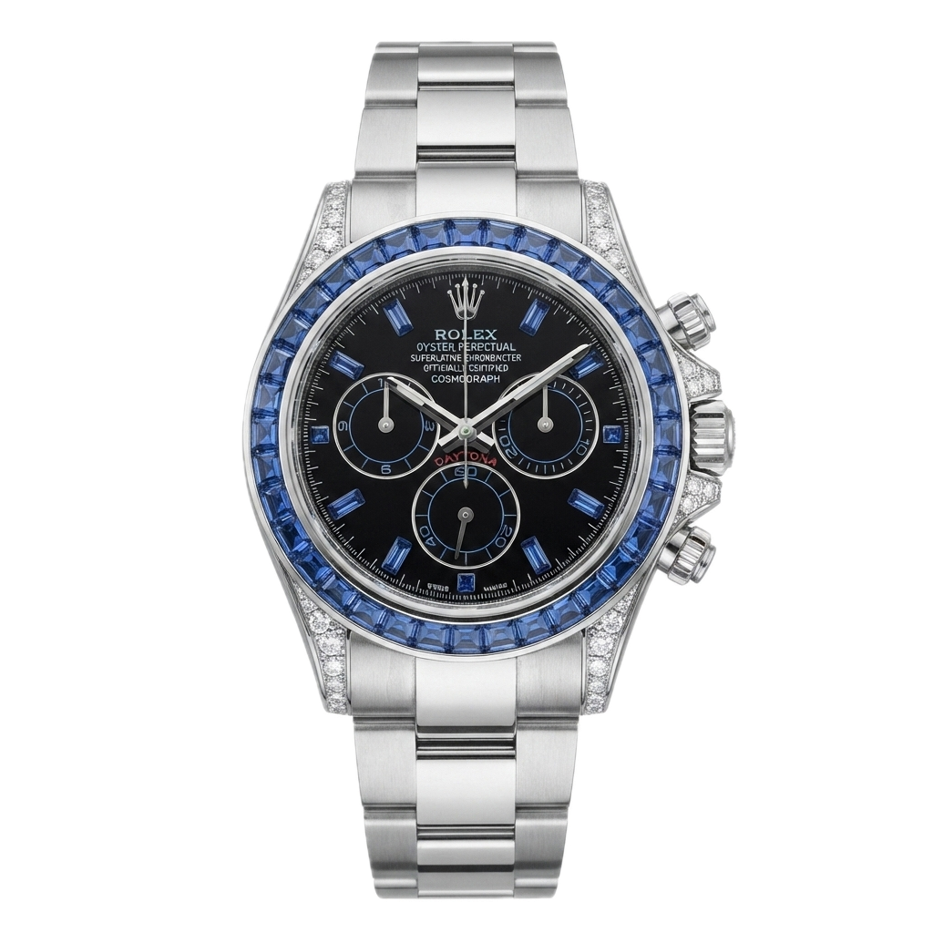 ROLEX DAYTONA COMOGRAPH BLUE SAPPHIRE - BLACK DIAL