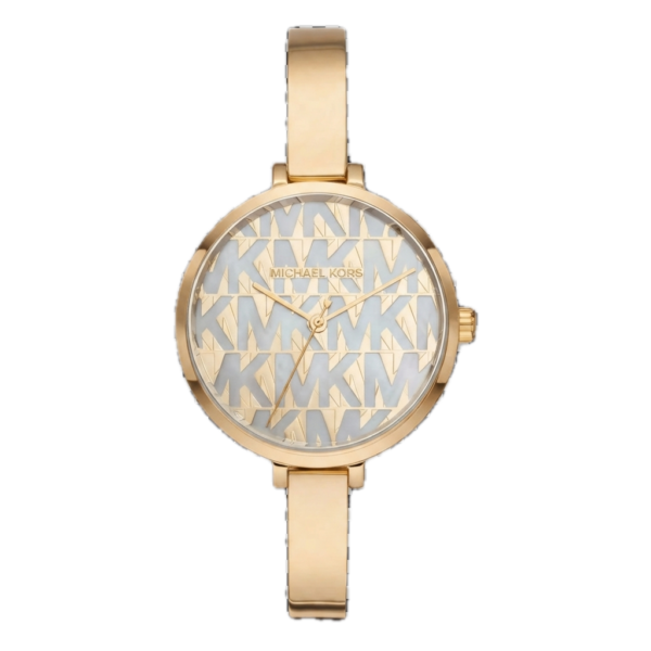 MICHAEL KORS NAIA GOLD-TONE LOGO WATCH