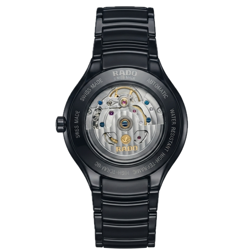 RADO TRUE ROUND AUTOMATIC OPEN HEART - BLACK BROWN - Image 2