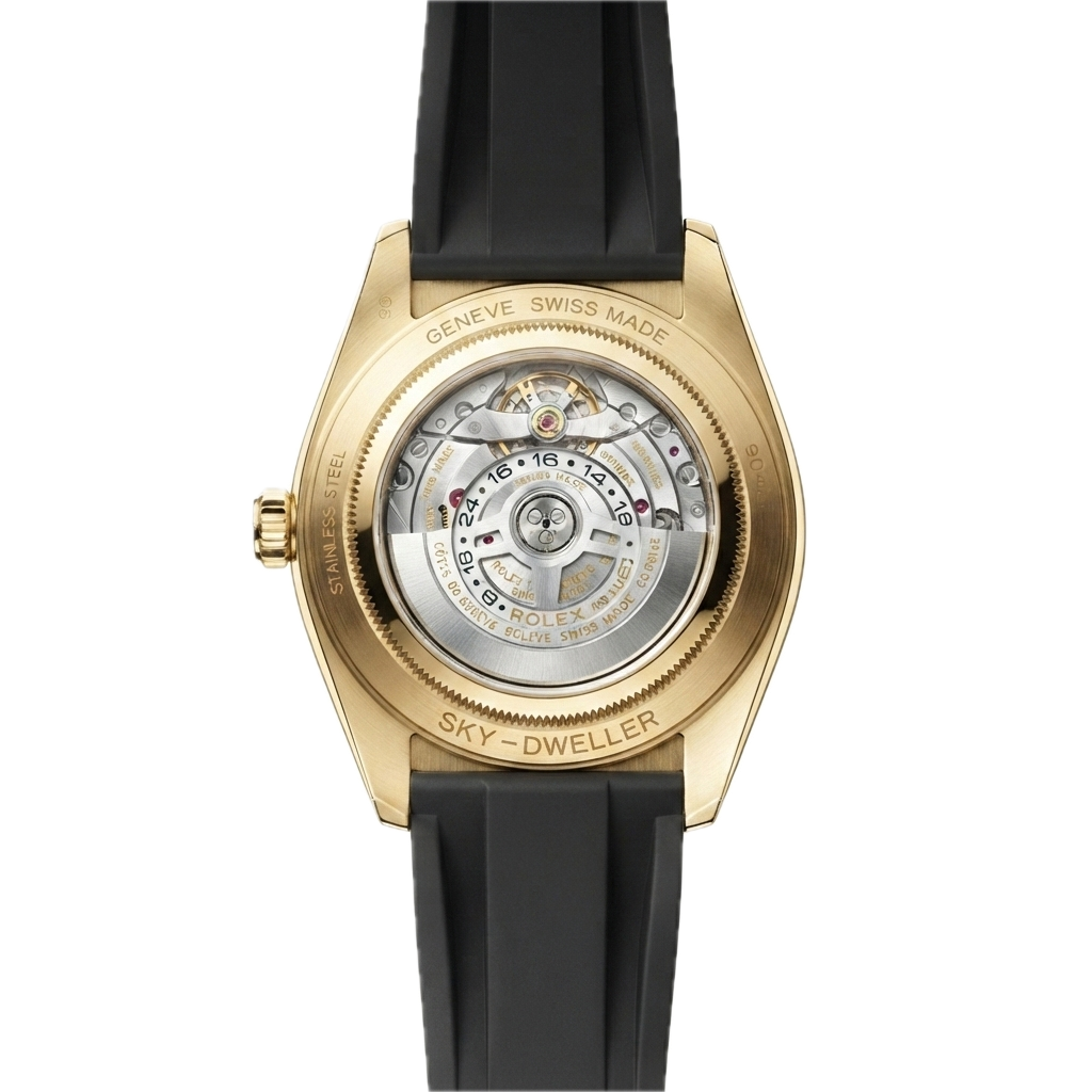 ROLEX SKY DWELLER OYSTERFLEX (GOLD BLACK) - Image 2