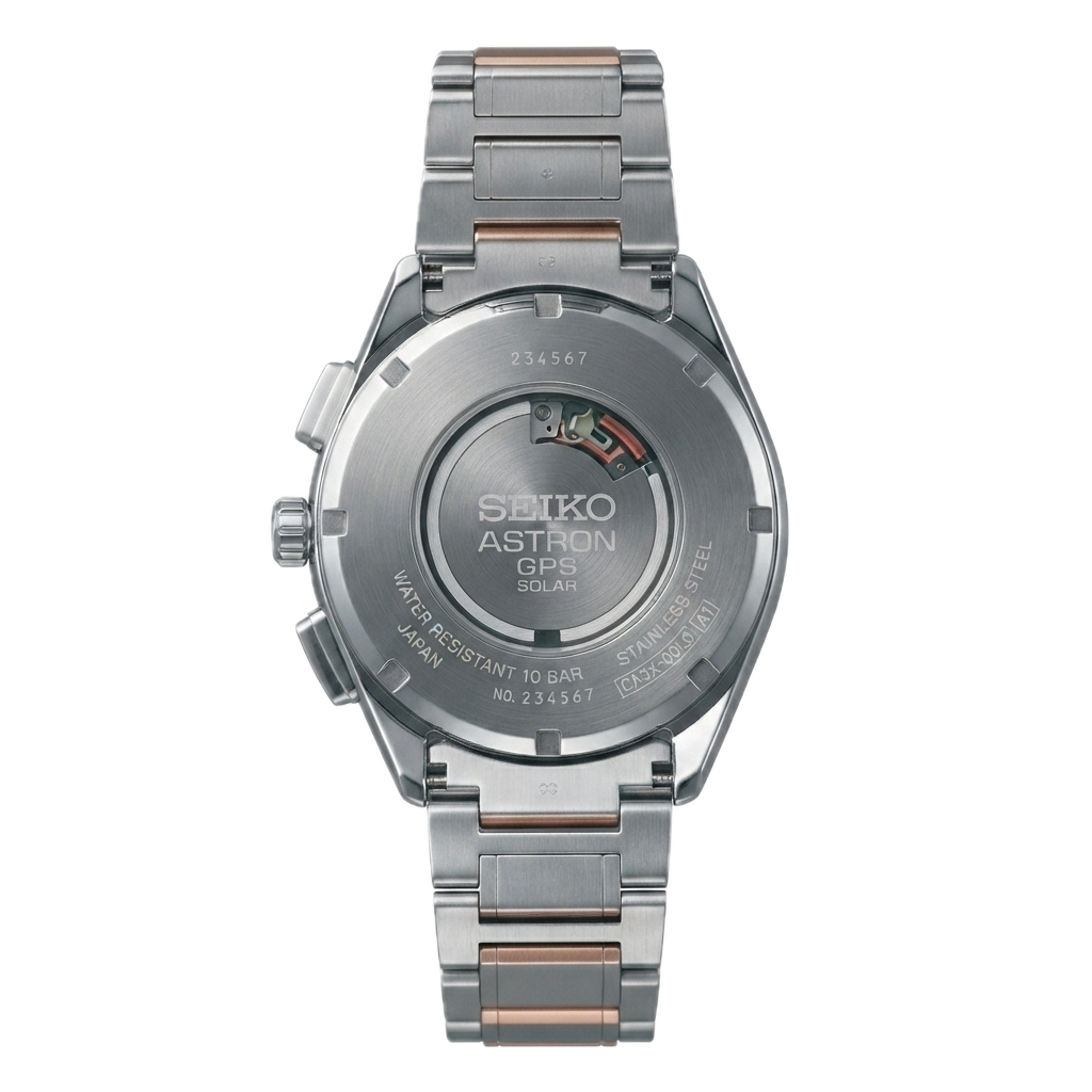 SEIKO ASTRON DUAL TONE GOLD BROWN - Image 2