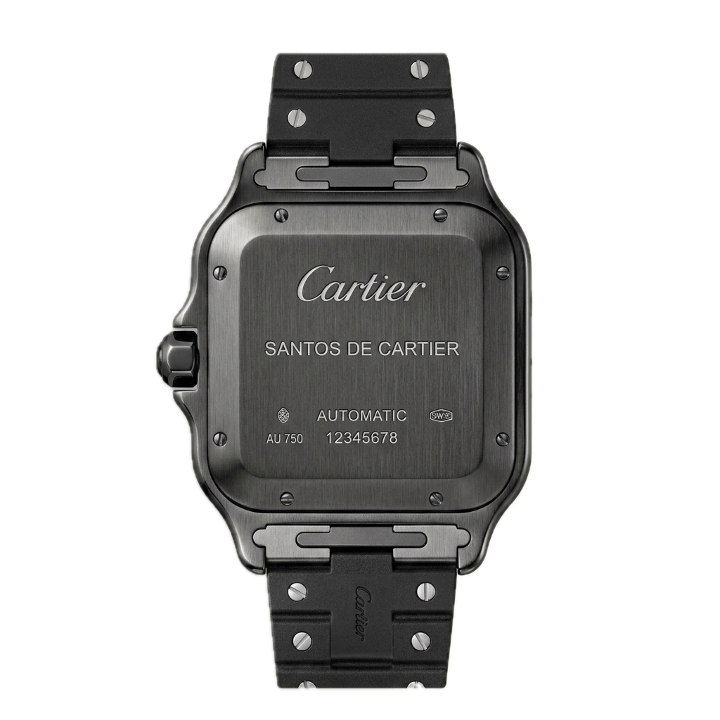 CARTIER SANTOS DE CARTIER WATCH BLACK - Image 2
