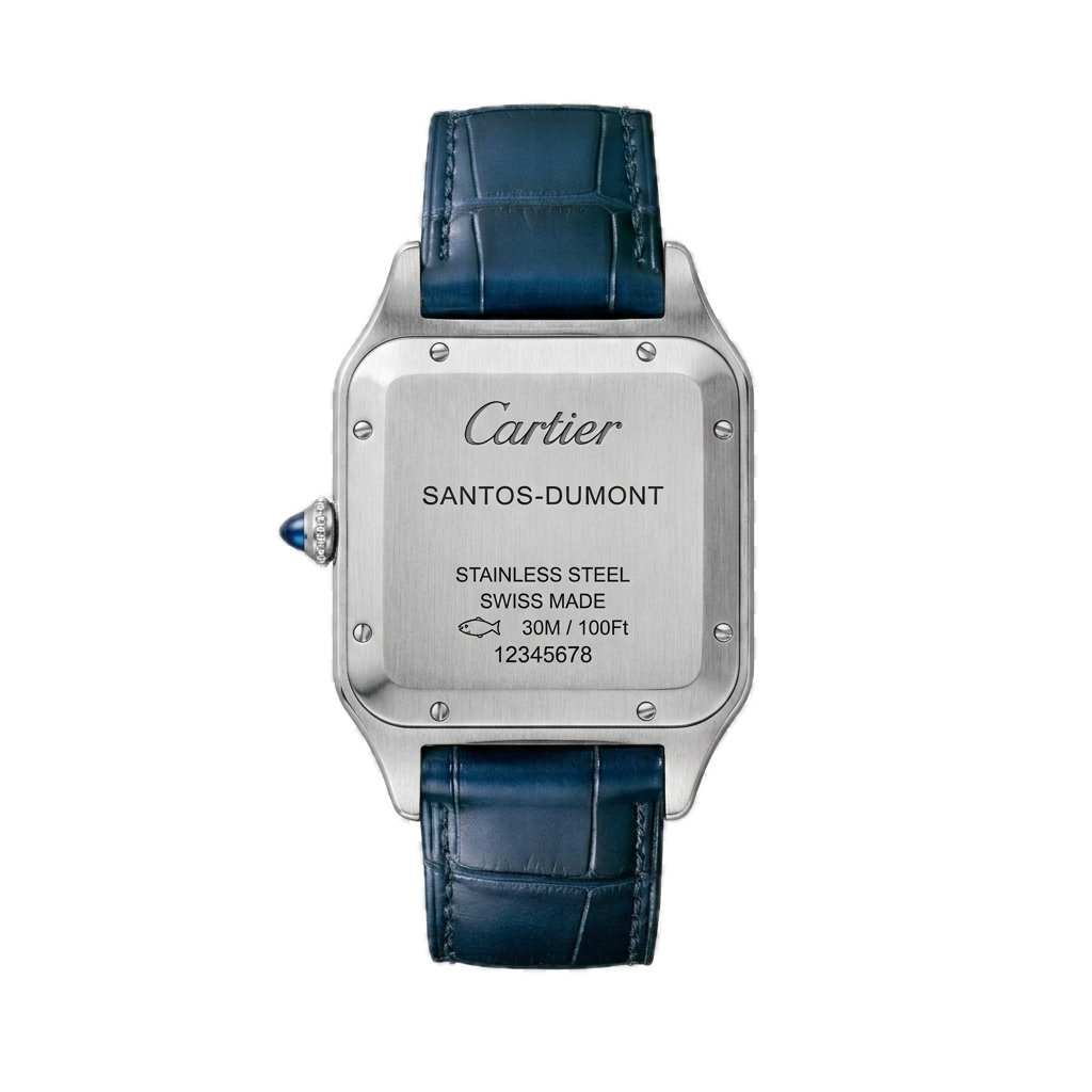 CARTIER SANTOS-DUMONT WATCH BLUE - Image 2
