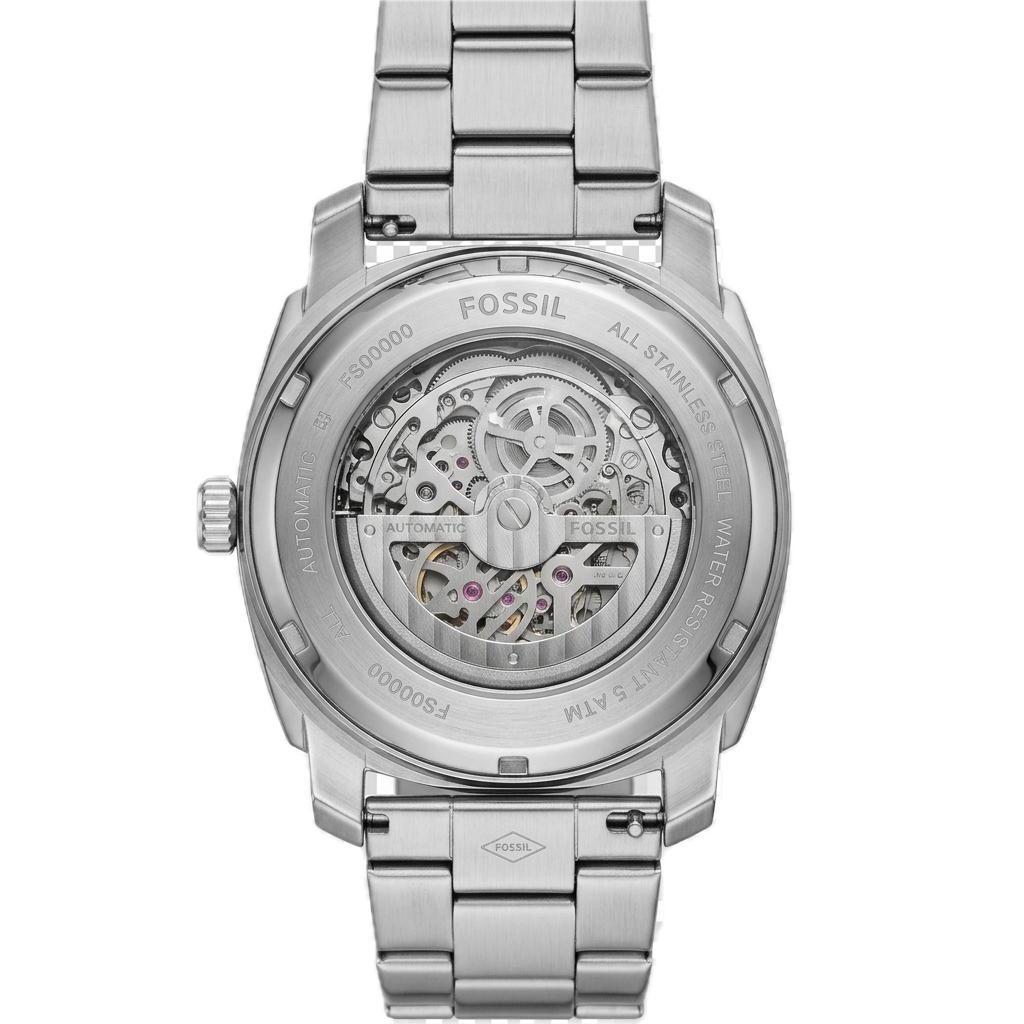 FOSSIL MACHINE AUTOMATIC SILVER STAINLESS STEEL - Image 2