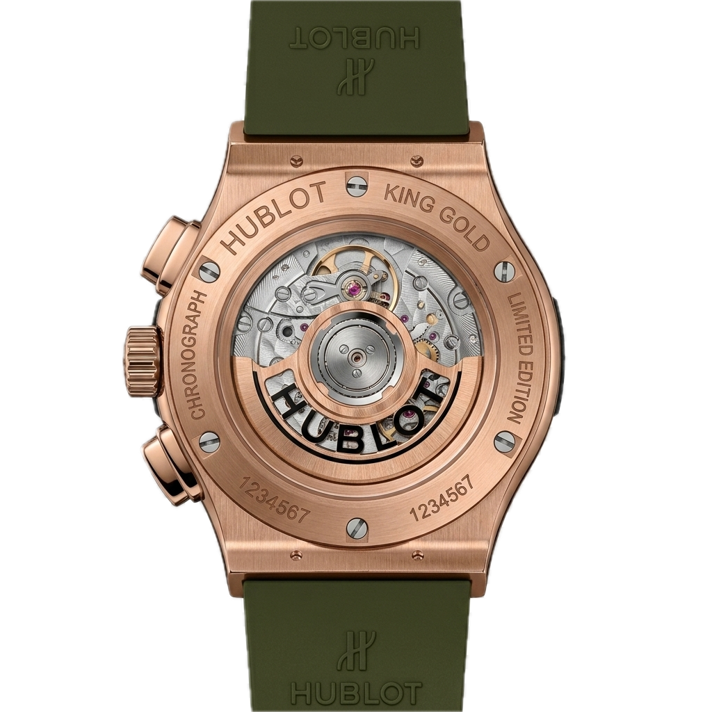 HUBLOT CLASSIC FUSION CHRONOGRAP KING GOLD GREEN - Image 2