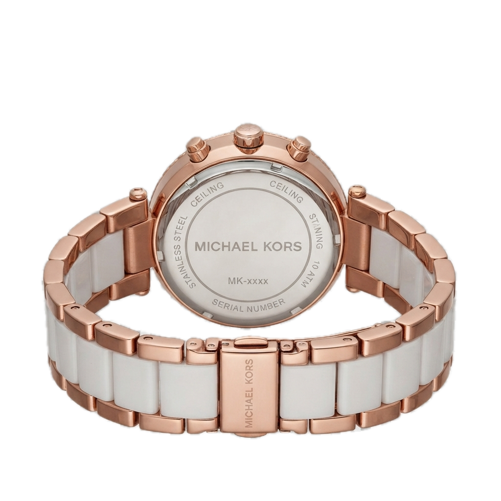 MICHAEL KORS - PARKER WATCH (WHITE / ROSEGOLD) - Image 2