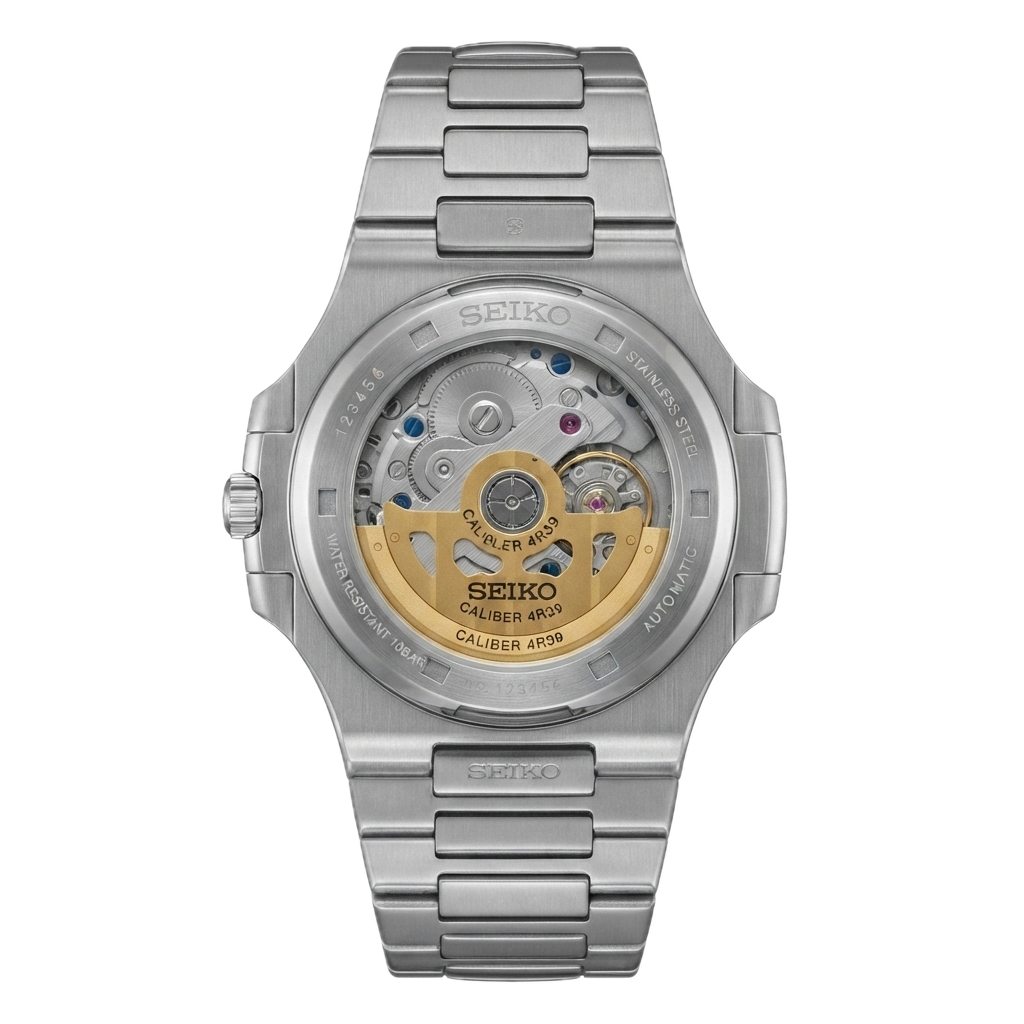 SEIKO MOD NAUTILUS SILVER BLUE - Image 2