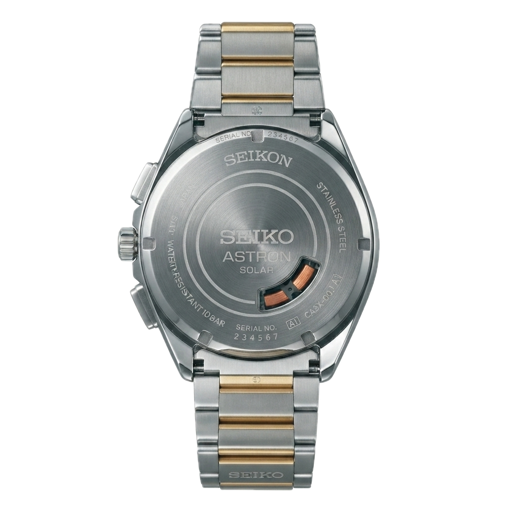 SEIKO ASTRON DUAL TONE GOLD BLUE - Image 2