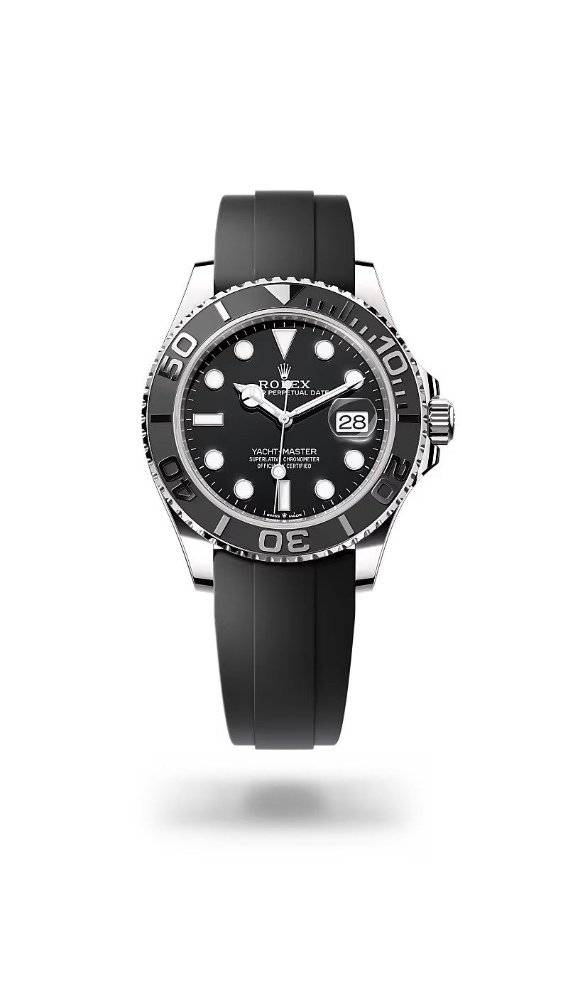 ROLEX YACHT MASTER OYSTER FLEX (BLACK SILVER)