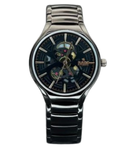 RADO TRUE ROUND AUTOMATIC OPEN HEART - FULL BLACK