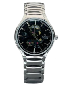 RADO TRUE ROUND AUTOMATIC OPEN HEART - SILVER BLACK