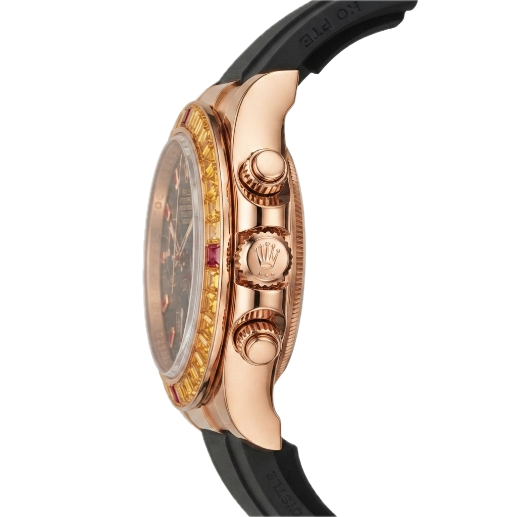 ROLEX DAYTONA COMOGRAPH ORANGE SAPPHIRE – OYSTER FLEX - Image 3