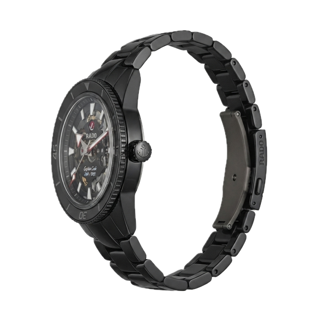 RADO CAPTAIN COOK SKELETON - BLACK SILVER - Image 3