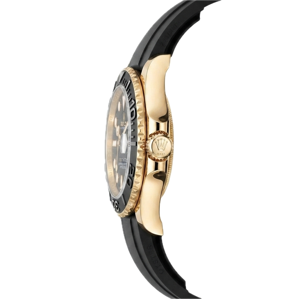 ROLEX YACHT MASTER OYSTER FLEX (GOLD BLACK) - Image 3