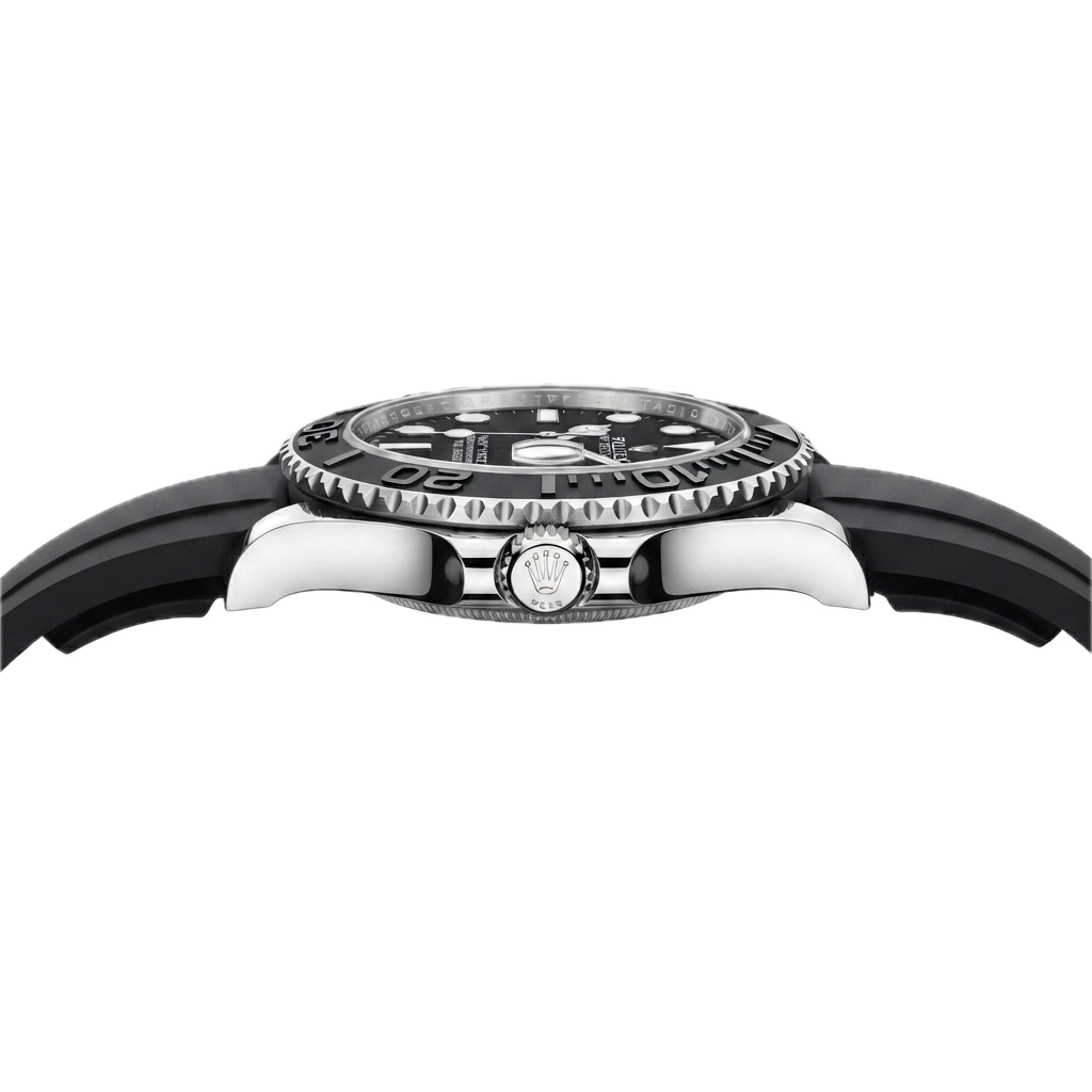 ROLEX YACHT MASTER OYSTER FLEX (BLACK SILVER) - Image 3