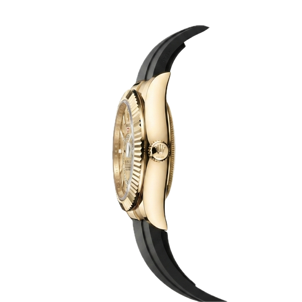 ROLEX SKY DWELLER OYSTERFLEX (GOLD) - Image 3