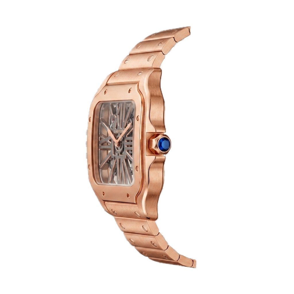 CARTIER SANTOS DE CARTIER SKELETON WATCH - GOLD - Image 3