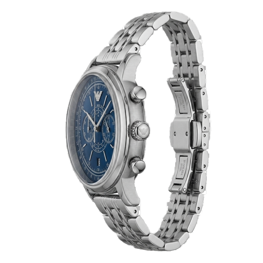 Emporio Armani Chronograph AR11634 (SILVER BLUE) - Image 3