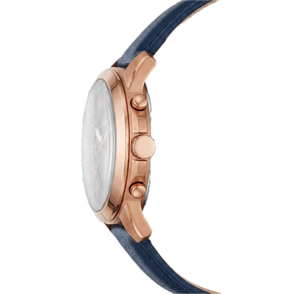 FOSSIL GRANT CRONOGRAPH NAVY LEATHER - Image 3