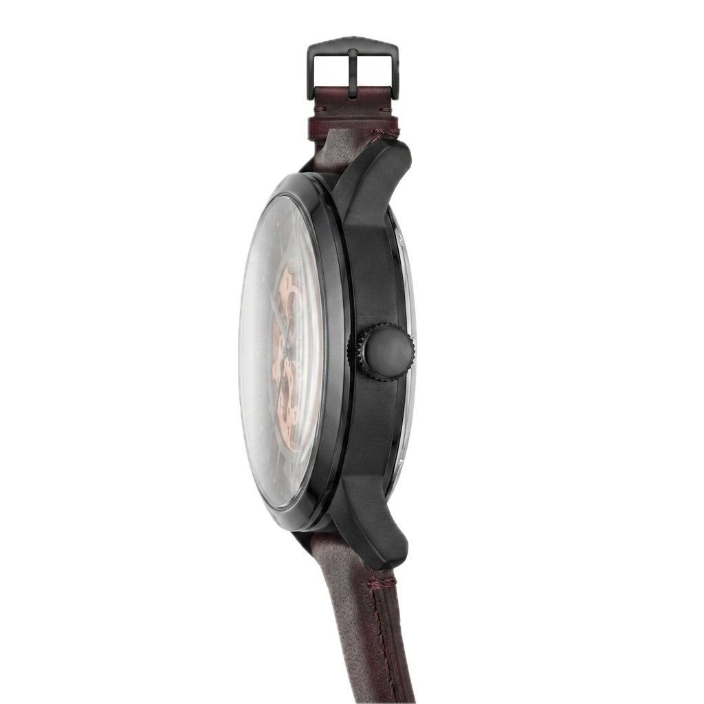 FOSSIL TOWNSMAN AUTOMATIC DARK BROWN LEATHER - Image 3
