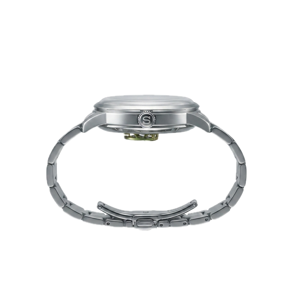 SEIKO PRESAGE AUTOMATIC OPWN HEART SILVER WHITE - Image 3