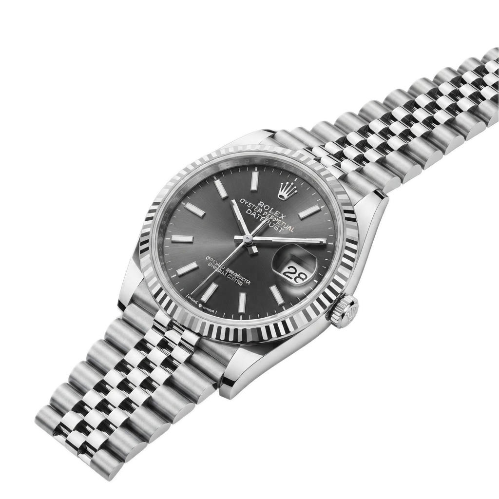 ROLEX DATEJUST (SILVER BLACK DIAL) - Image 4
