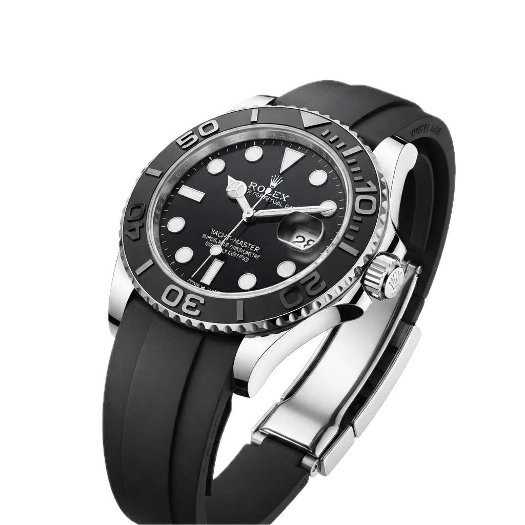 ROLEX YACHT MASTER OYSTER FLEX (BLACK SILVER) - Image 4