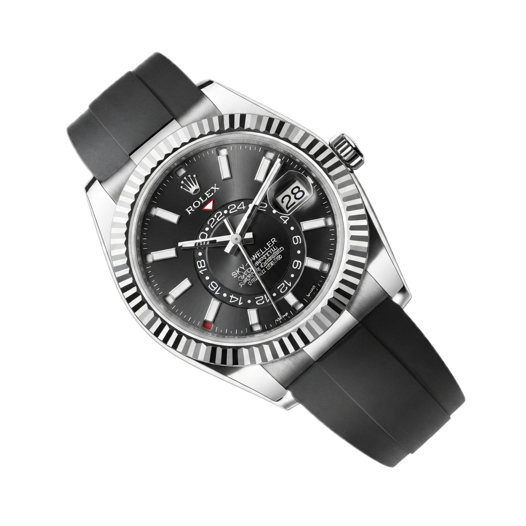 ROLEX SKY DWELLER OYSTERFLEX (SILVER BLACK) - Image 4