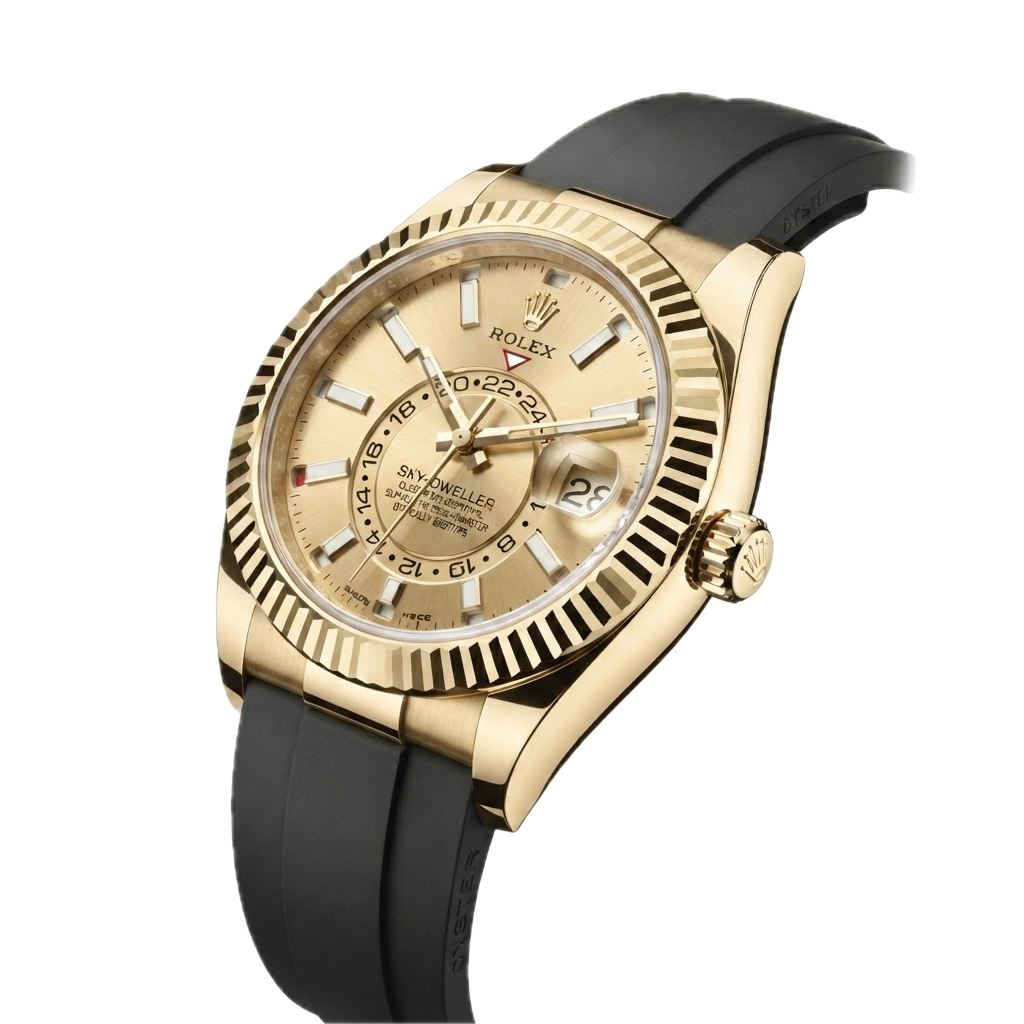 ROLEX SKY DWELLER OYSTERFLEX (GOLD) - Image 4