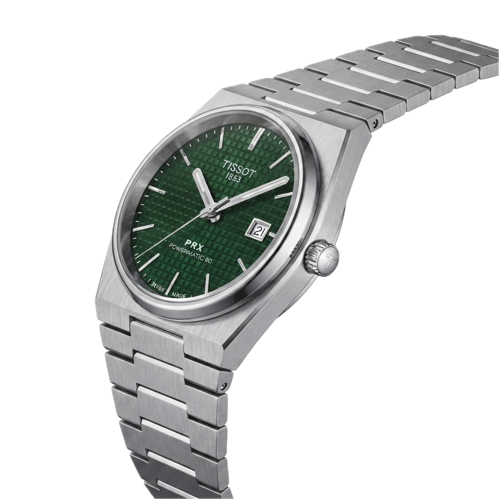 TISSOT PRX 1853 POWERMATIC SILVER BROWN - Image 4