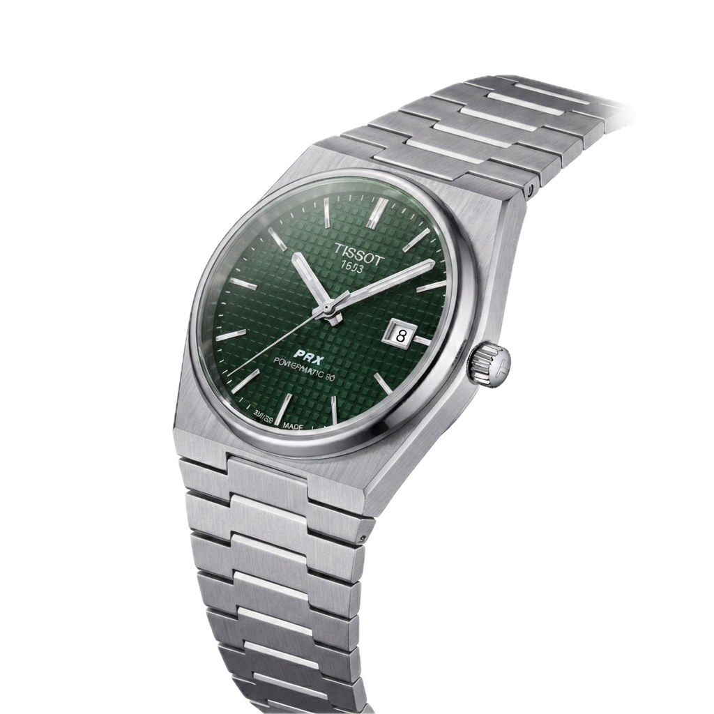 TISSOT PRX 1853 POWERMATIC SILVER GREEN - Image 4