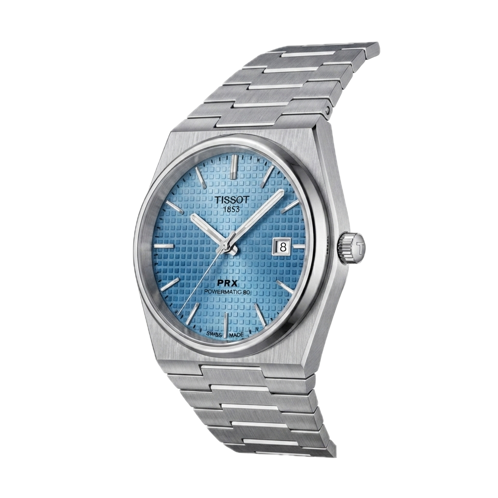 TISSOT PRX 1853 POWERMATIC SILVER BLUE GRADIENT - Image 4