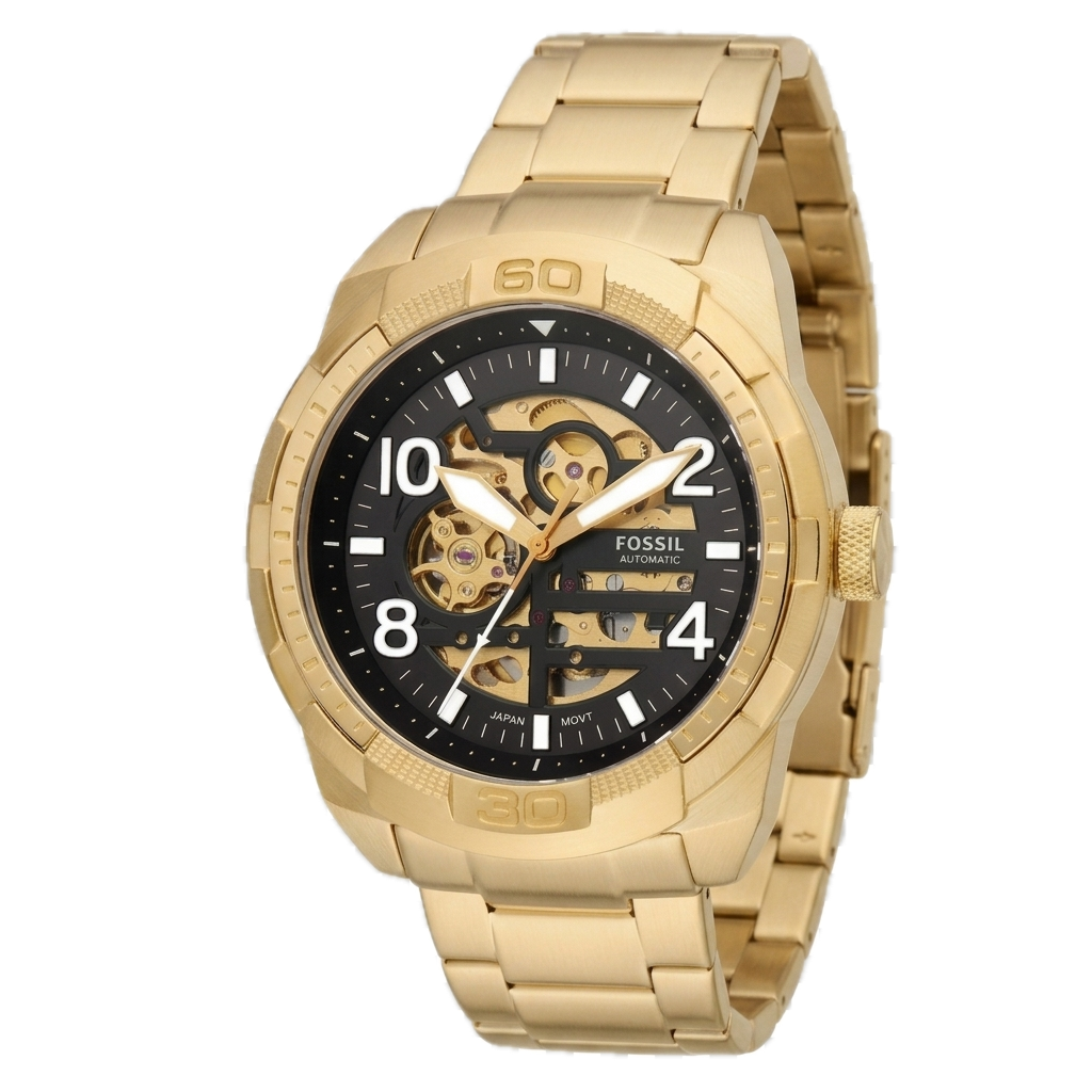 FOSSIL BROWNSMAN AUTOMATIC GOLD TONE STAINLESS STEEL - Image 4