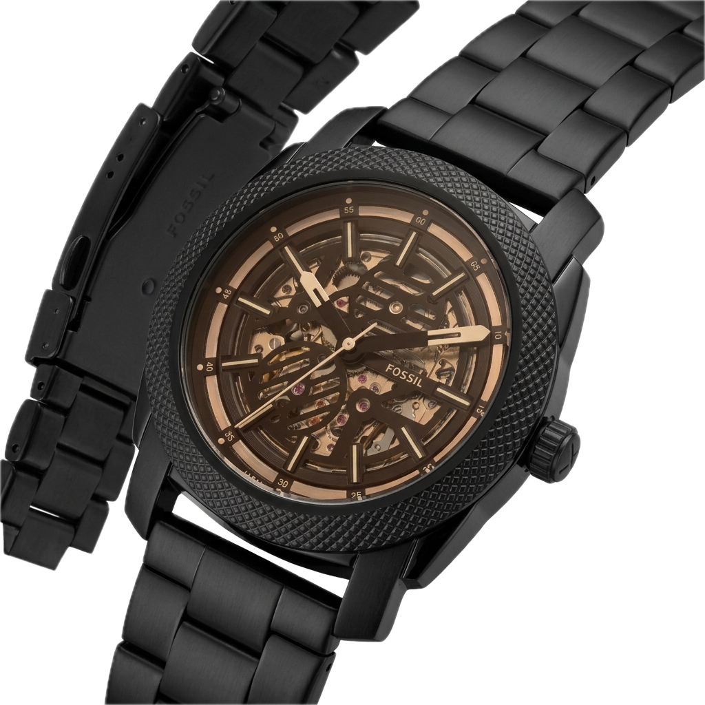 FOSSIL MACHINE AUTOMATIC BLACK STAINLESS STEEL - Image 3