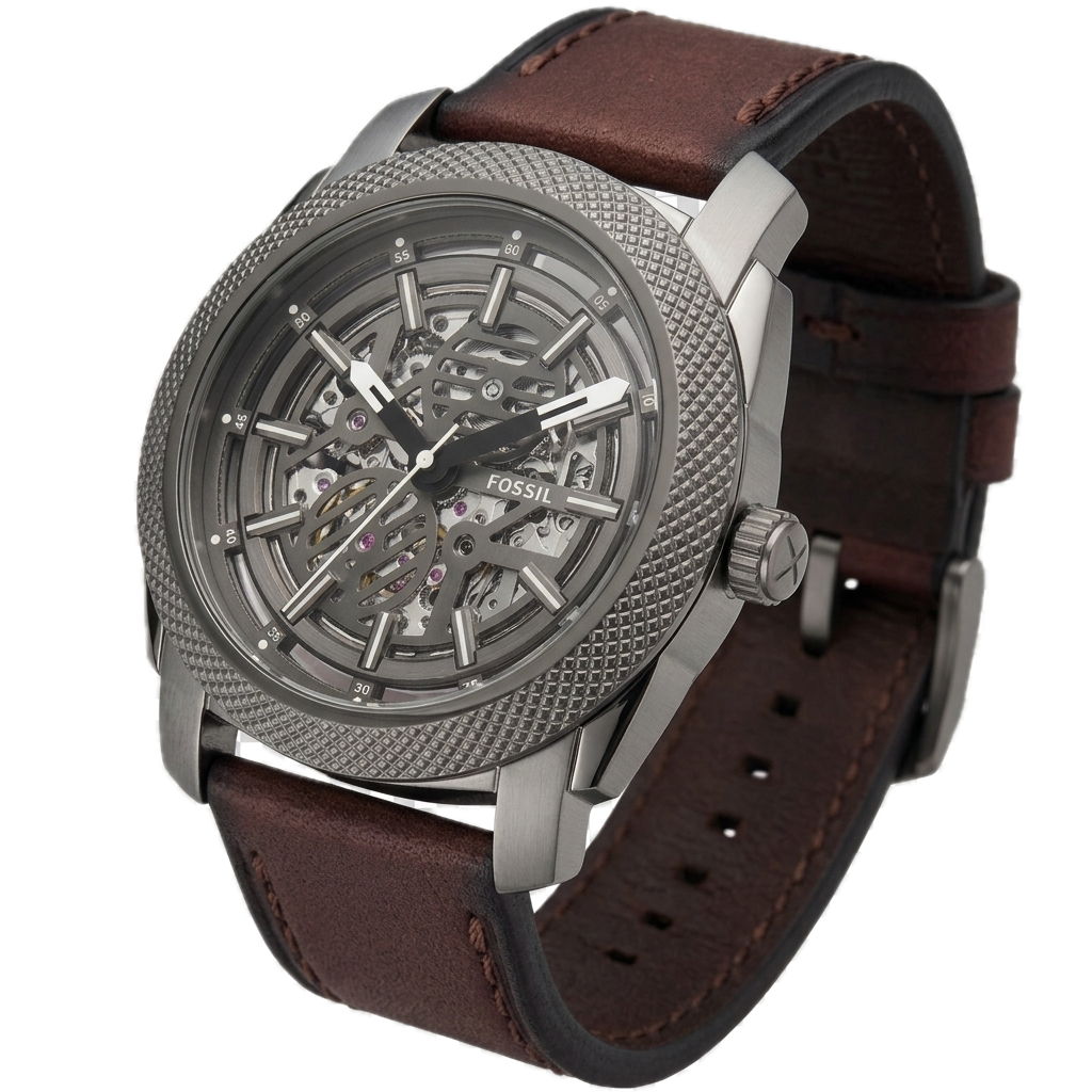 FOSSIL MACHINE AUTOMATIC BROWN LEATHER - Image 4