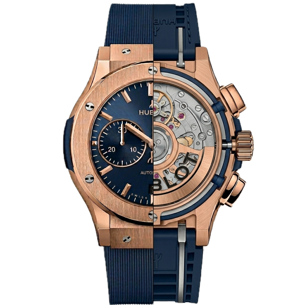 HUBLOT CLASSIC FUSION CHRONOGRAP KING GOLD BLUE - Image 4