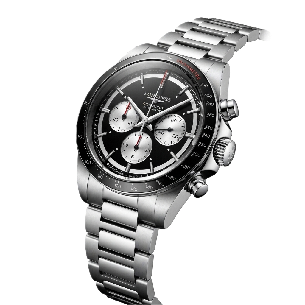 LONGINES CONQUEST CHRONOGRAPH – BLACK - Image 4