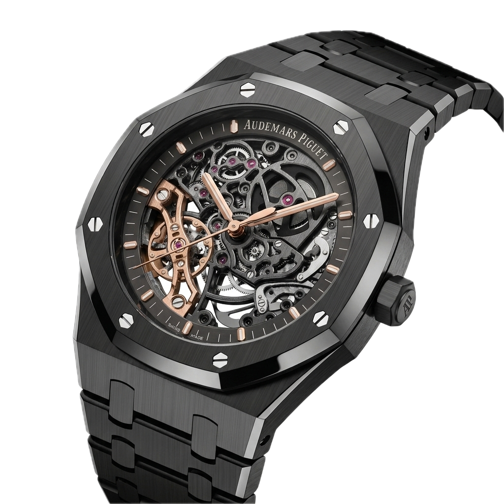 AP - ROYAL OAK DOUBLE BALANCE WHEEL BLACK - Image 4