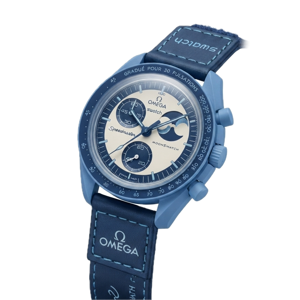 SWATCH X OMEGA BIOCERAMIC MOONSWATCH MISSION TO THE SUPER BLUE MOONPHASE - Image 4